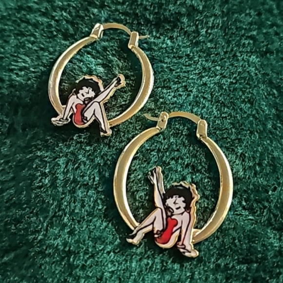 Betty Boop Jewelry - BETTY BOOP Hoop Earrings
